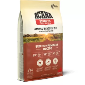   ACANA Singles Beef with Pumpkin 11,4 kg – marhás-sütőtökös, gabonamentes száraz kutyatáp, ingyenes szállítás