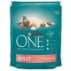 ONE Száraz Macska Adult Lazac+Teljes Kiőrlésű Gabonák 800g