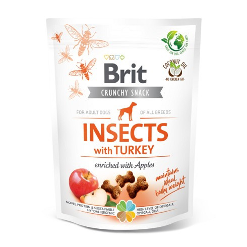 Brit Care Crunchy Cracker Insects with Turkey and Apples 200g