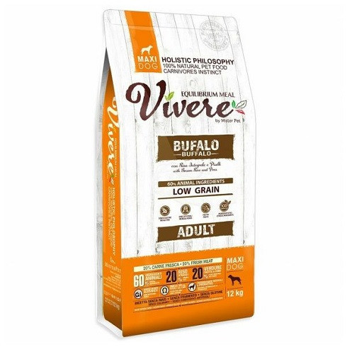 Vivere Low Grain Dog Maxi Adult Buffalo 12kg150893-