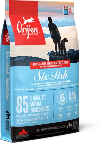 Orijen Six Fish 6kg, ingyenes szállítás.