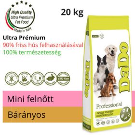   DaDo hipoallergén felnőtt bárányos kutyatáp mini kutyáknak 20Kg