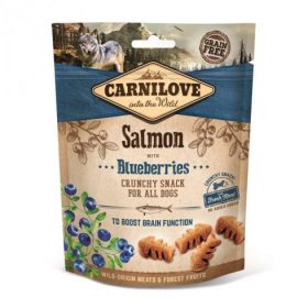   Carnilove Dog Crunchy Snack Salmon & Blueberries- Lazac Hússalés Áfonyával 200g