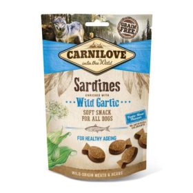   Carnilove Dog Semi Moist Snack Sardinia & Garlic- Szardínia Hússal és Fokhagymával 200g