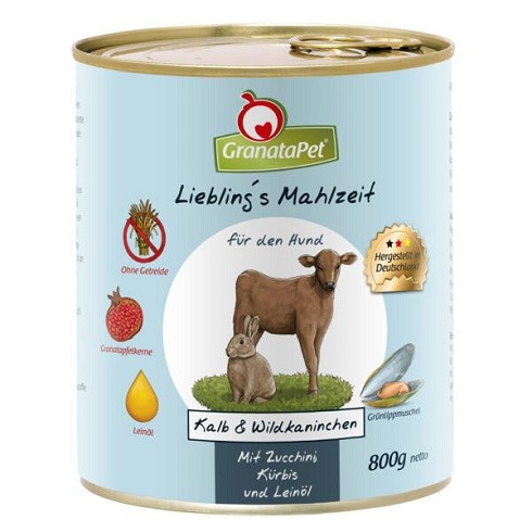 GranataPet Liebling's Mahlzeit borjú és nyúl 800g