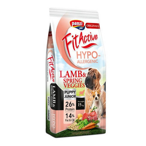 FitActive ORIGINALS PUPPY JUNIOR HYPOALLERGENIC Lamb Spring Veggies 15kg