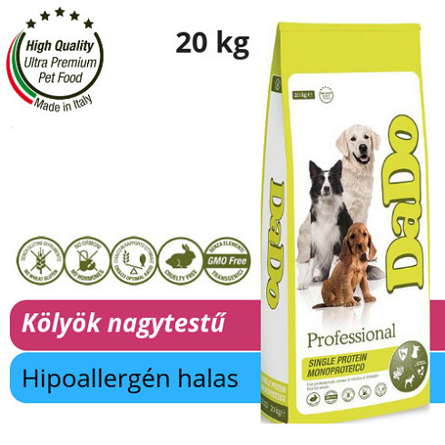 DaDo hipoallergén halas nagytestű kölyök kutyatáp 20Kg