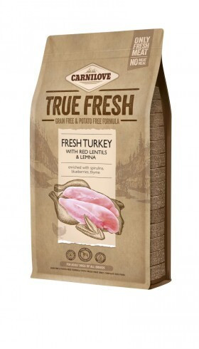 Carnilove True Fresh Dog Adult Turkey - pulyka 4kg 