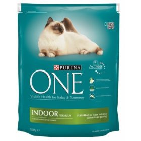   ONE Száraz Macska Indoor Pulyka+Teljes Kiőrlésű Gabonák 800g