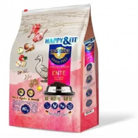   Happy&Fit Superior Hipoallergén Kacsa, halolajjal és almával 10kg