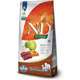   N&D Pumpkin Dog szarvas sütőtök alma adult medium maxi 12kg 