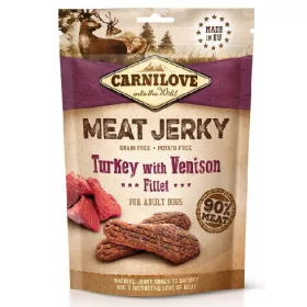   CARNILOVE Jerky Snack Turkey with Venison pulyka és szarvas 100g