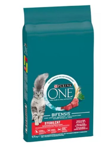 Purina One Sterilcat marhában és búzában gazdag száraz macskaeledel 9,75 kg