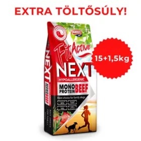   Panzi FitActive Next Hypoallergenic Mono Protein beef with cranberries 15 kg+1,5 ajándék