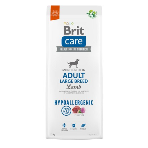 Brit Care Dog Hypoallergenic Lamb Adult Large Breed 12+2kg