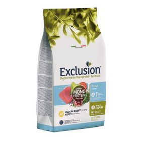   Exclusion Mono Noble Grain Puppy Tuna Medium 12 kg tonhalas kölyök kutyatáp közepes testű kutyáknak ingyenes kiszállítás