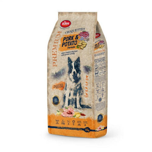 Alice Professional Adult Croquettes Pork Potato 17+1kg
