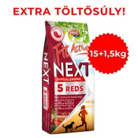   FitActive Next Hypoallergenic Five Reds Adult 15kg + 1,5 Kg  ajándék