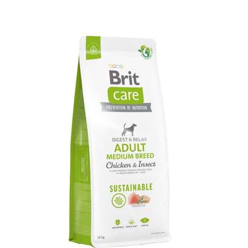 Brit Care Dog Sustainable Insect Adult Medium Breed 12kg
