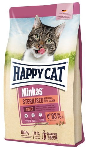 Happy cat minkas sterilized salmon 10kg