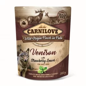   Carnilove Dog tasakos Paté Venison with Strawberry Leaves - Szarvas eperlevéllel 300g