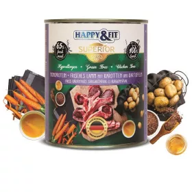   Happy&Fit Superior Dog Konzerv Friss Bárányhús S.répával burgonyával 400g