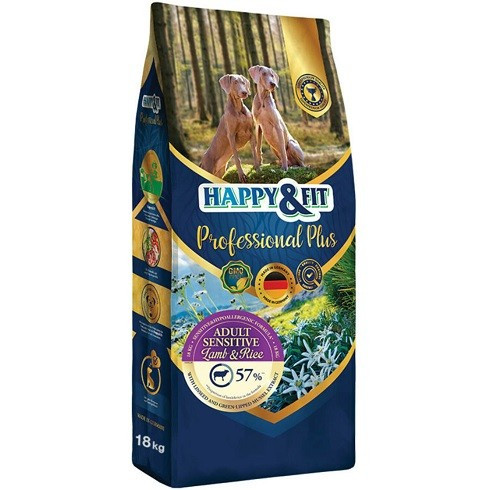 Happy&Fit Professional Plus Adult Sensitive Lamb & Rice 18kg 