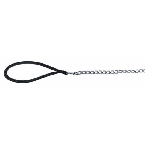 Trixie Póráz Láncos nylon fogóval 1m/3mm fekete