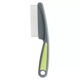   Trixie Bolhafésű Műanyag Fém Lekerekített Sörtékkel Kisállatoknak 15cm