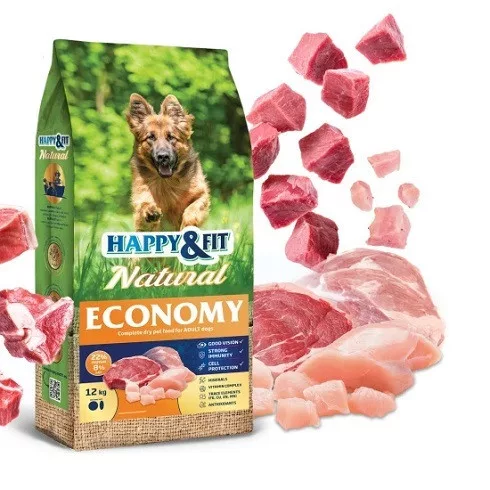 Happy Fit Natural Economy Adult 12+2kg ajándék