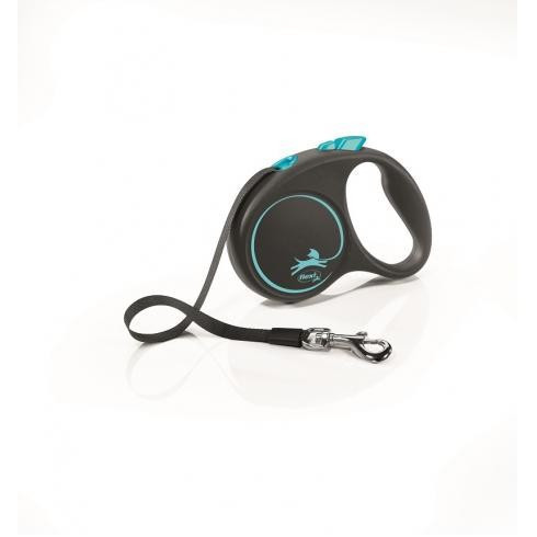 Flexi Black Design L Szalag 5m 50kg-ig Kék